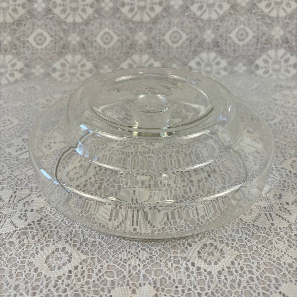 Vintage Pyrex Glass Hourglass Candle Holder Hurricane Taper Pillar Base